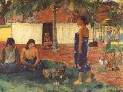 Paul Gauguin Why are you anger oil
